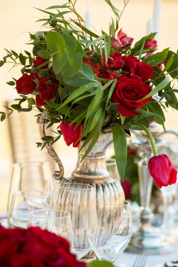 Combinaciones para ramos de novia de rosas rojas - El Laurel Catering